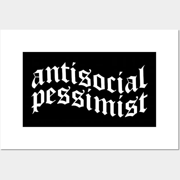 Antisocial Pessimist - Soft Grunge Eboy Egirl Gift Wall Art by Alex21